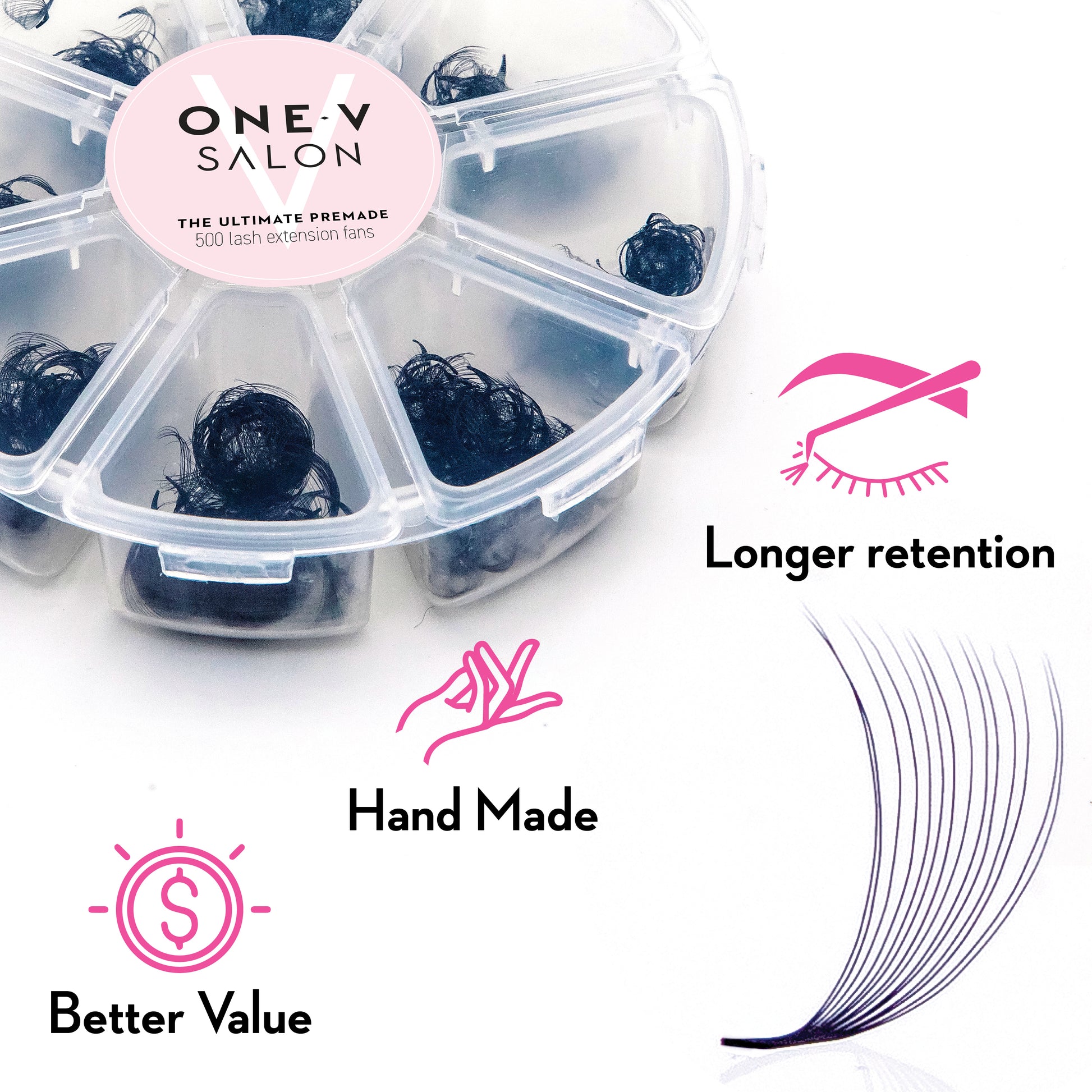 14D Ultimate Premade Mixed - 500 Fans loose (Pro point) - LASH V