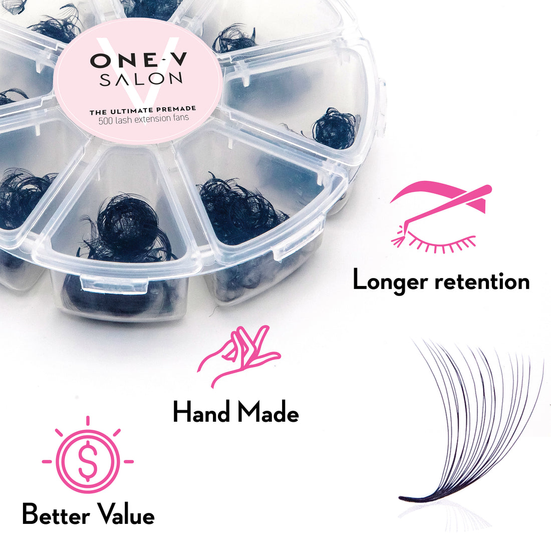 20D Ultimate Premade Mixed - 500 Fans loose (Pro point) - LASH V