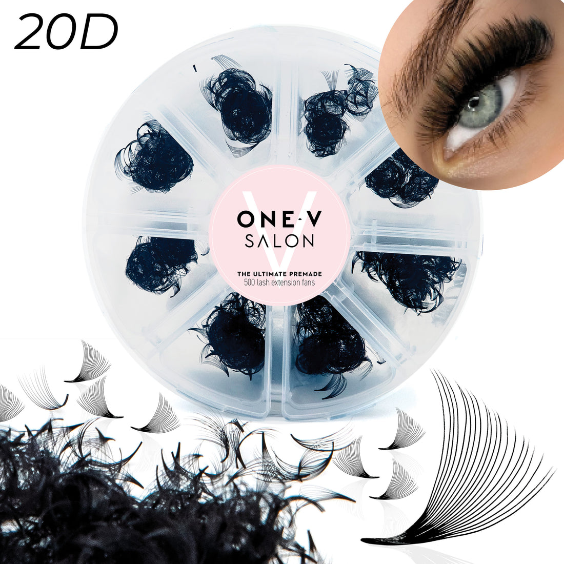 20D Ultimate Premade Mixed - 500 Fans loose (Pro point) - LASH V