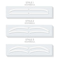 BROW SHAPING STENCILS - 12 pieces - LASH V