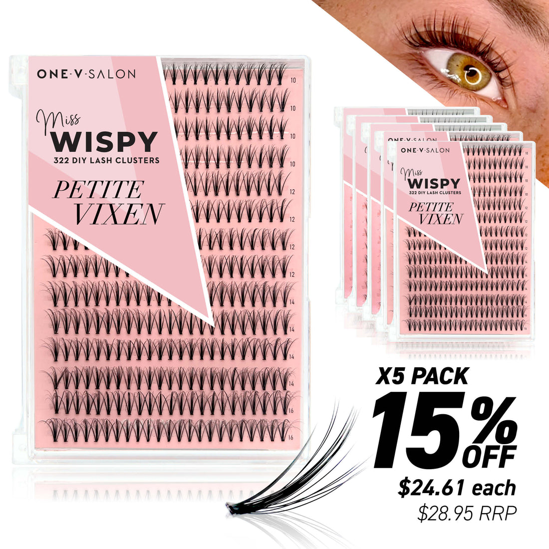 Miss Wispy Cluster Lashes - Petite Vixen (Bundle Pack) - LASH V
