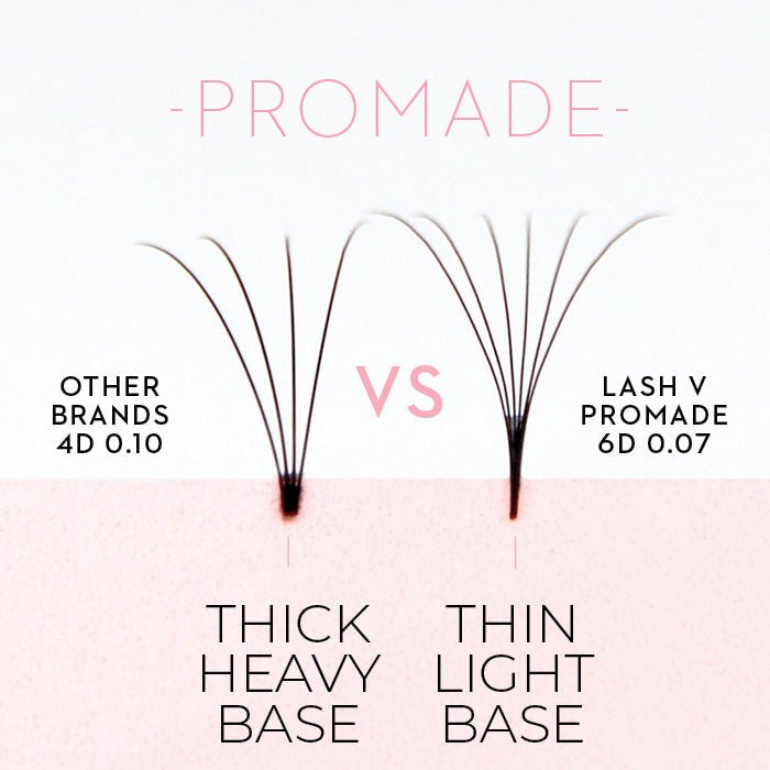 8D Promade Fans NEW XXL Tray 500 - Premade Volume Fans - LASH V