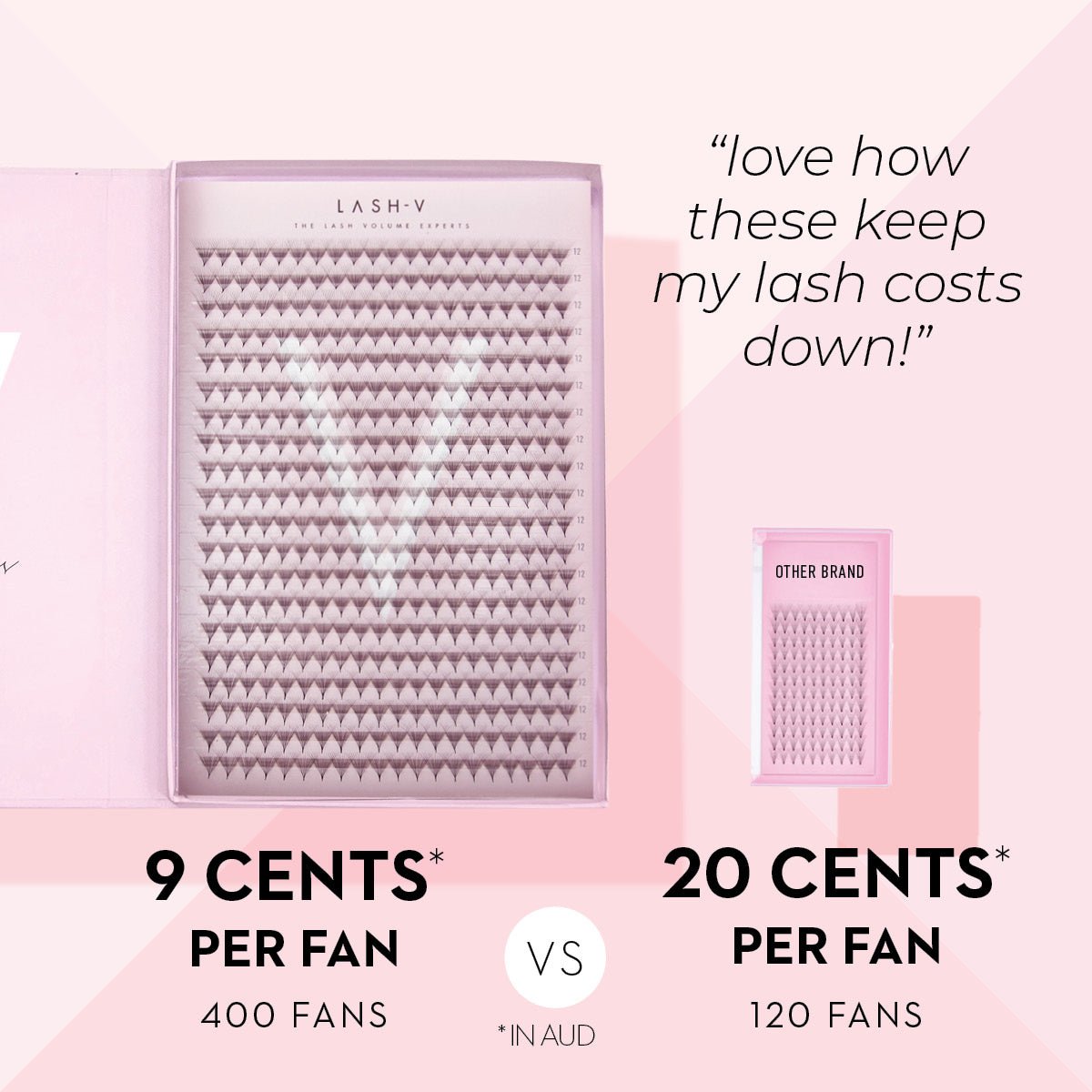 14D Promade Xxl Tray - 400 Fans - LASH V