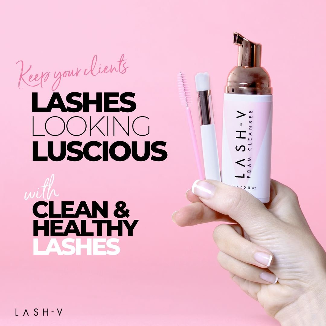 Lash Care Kit - (Bundle Packs) - Lash Shampoo Foam + Lash Brush + Mascara Wand - LASH V