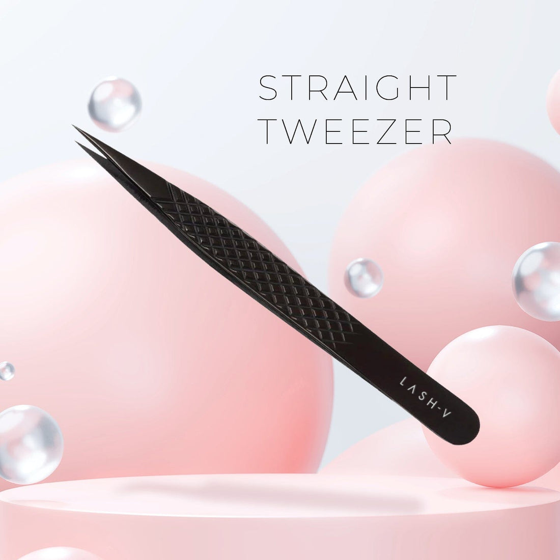Titanium Eyelash Tweezers - Straight #3 - LASH V