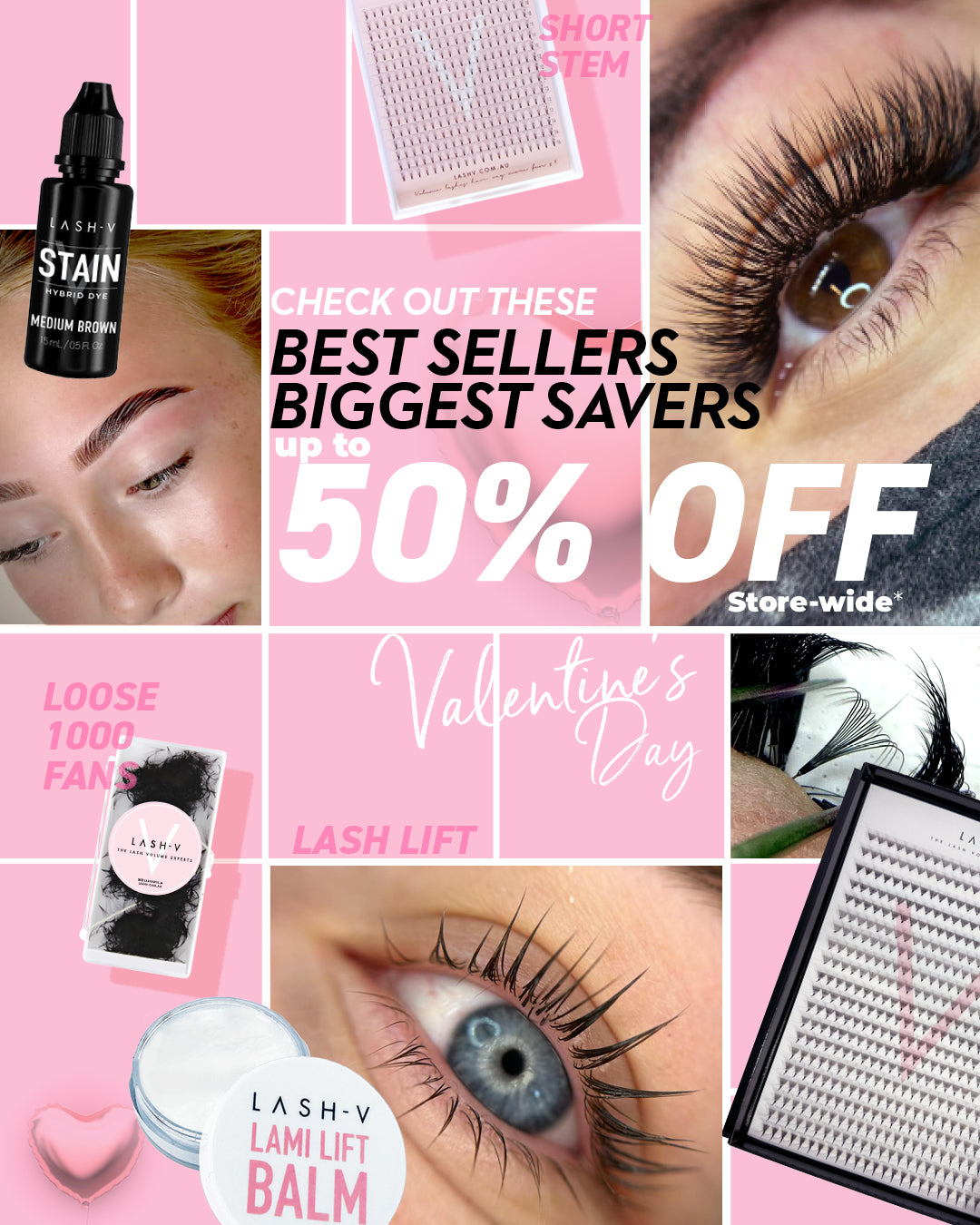 Be our Valentine - save up to 50% off sale
