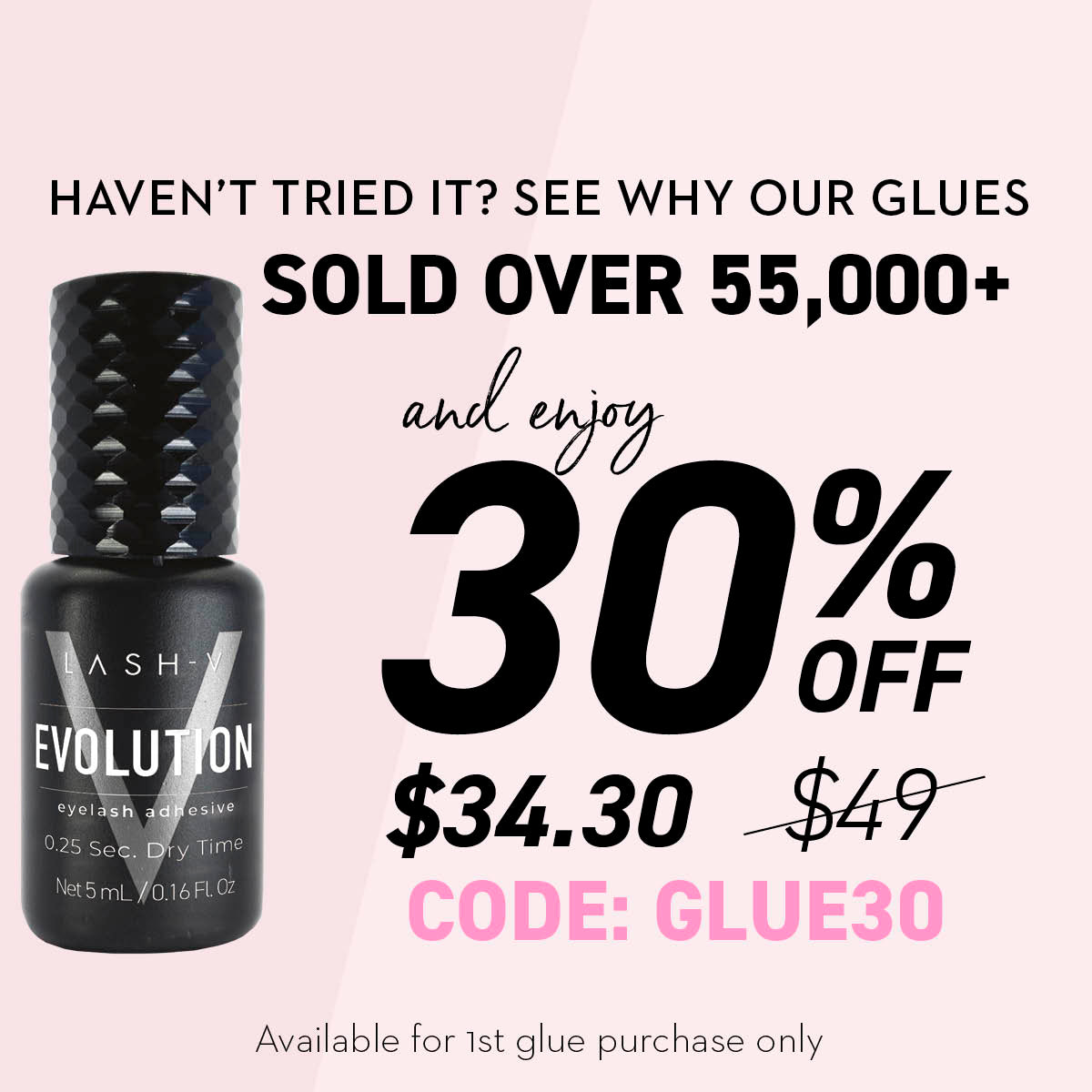 Evolution Super Fast Eyelash Adhesive. - LASH V