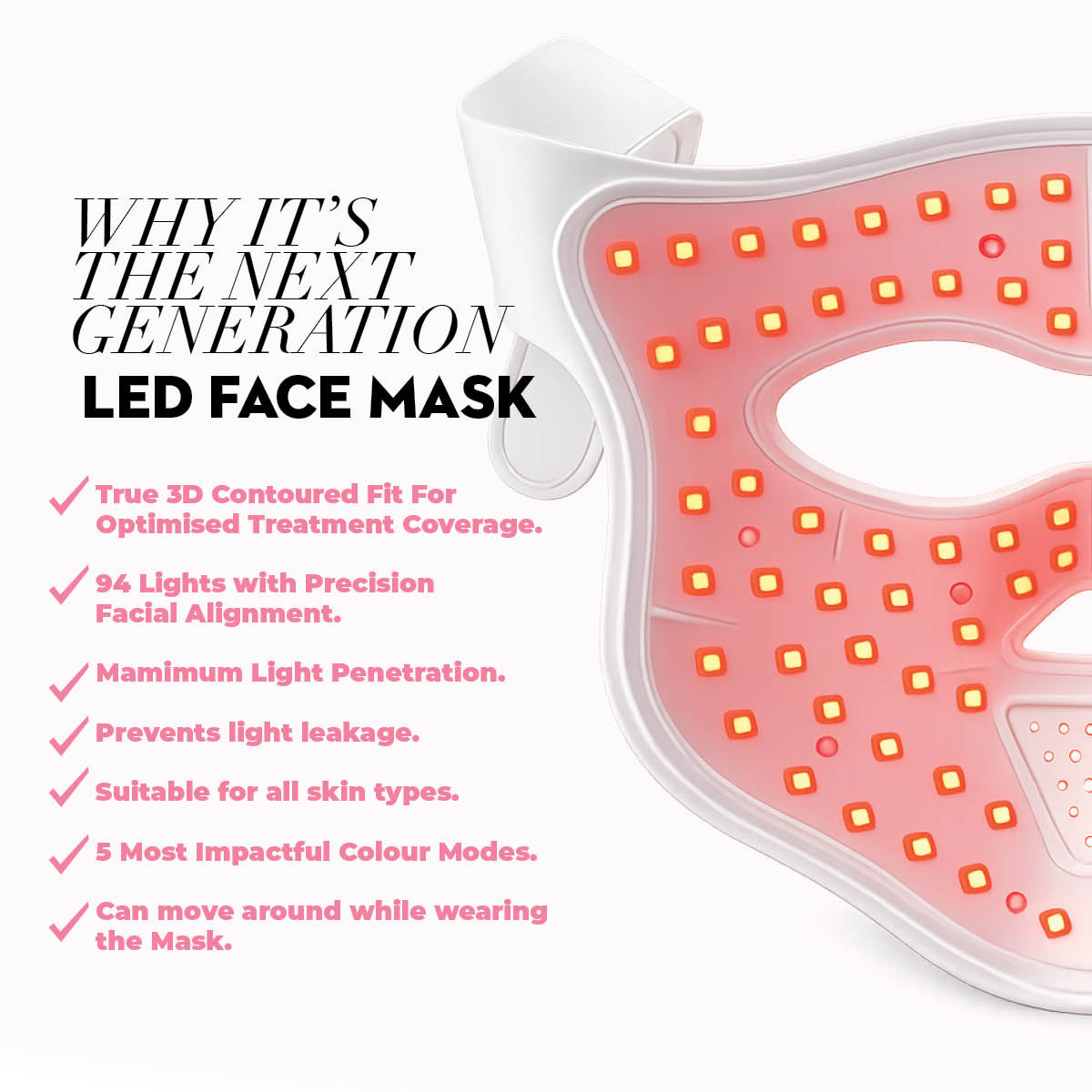 3D LED Contouring Face Mask - LASH V