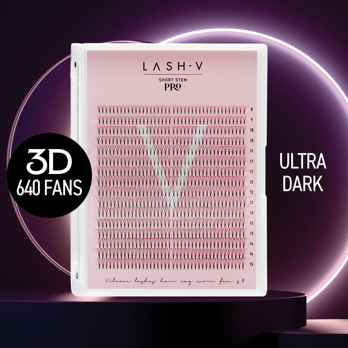 3D Short Stem Pro - Ultra Dark Fans - LASH V