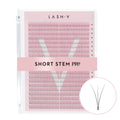 3D Premade Volume Fans Ultra Dark Short Stem - 800 Fans - LASH V