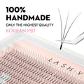 3D Premade Volume Fans Ultra Dark Short Stem - 800 Fans - LASH V