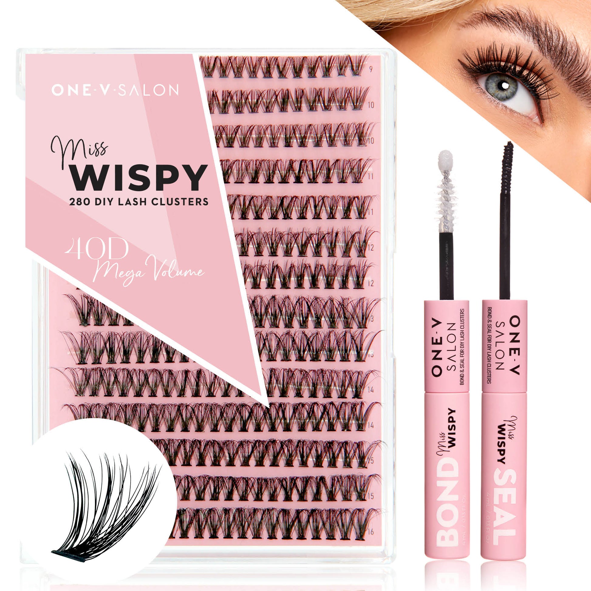 DIY Lash Cluster - 40D with Bond and Seal Kit - LASH V