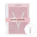 4D Premade Volume Fans Ultra Dark Short Stem - 440 Fans - LASH V