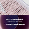 4D Premade Volume Fans Ultra Dark Short Stem - 440 Fans - LASH V