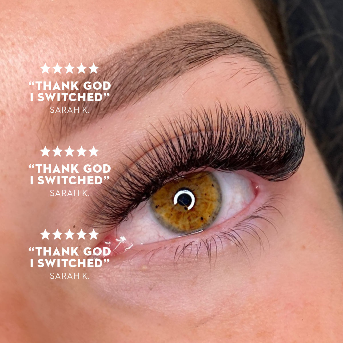5D Premade Volume Fans Ultra Dark Short Stem - 440 Fans - LASH V