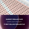 5D Premade Volume Fans Ultra Dark Short Stem - 440 Fans - LASH V