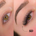 5D Premade Volume Fans Ultra Dark Short Stem - 440 Fans - LASH V