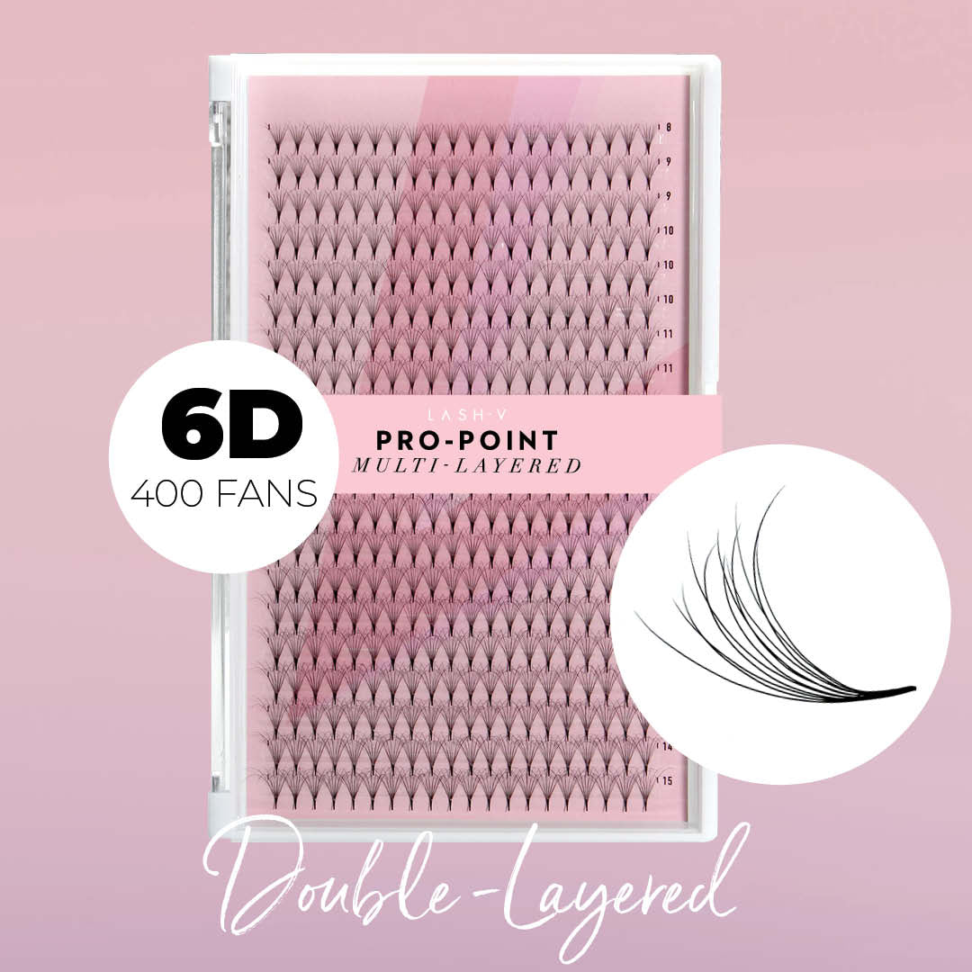 6D Pro-Point Double Layered Fans - 400 Fans - 0.05 - LASH V