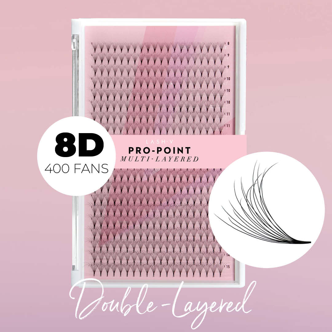 8D Pro-Point Double Layered Fans - 400 Fans - 0.05 - LASH V