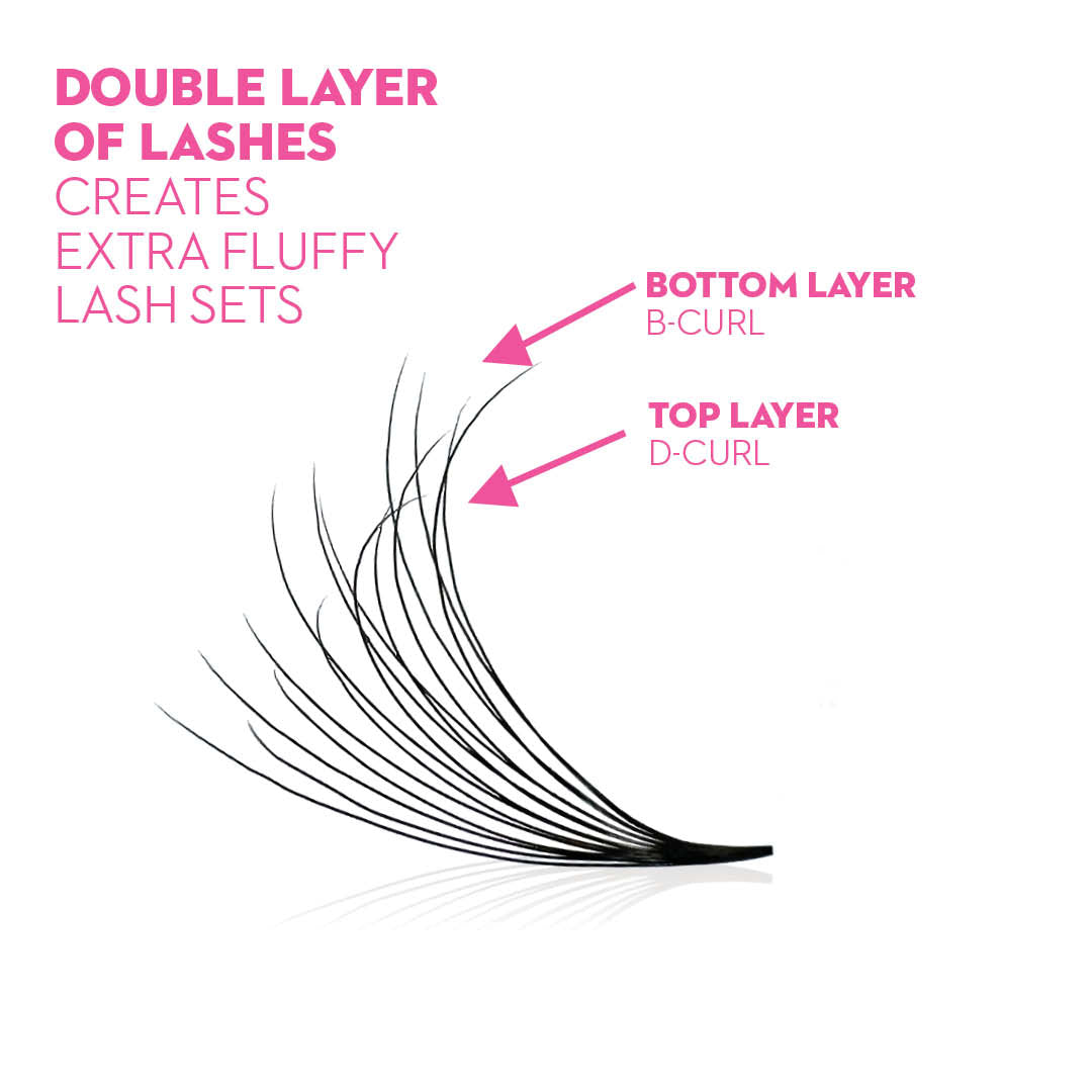 8D Pro-Point Double Layered Fans - 400 Fans - 0.05 - LASH V