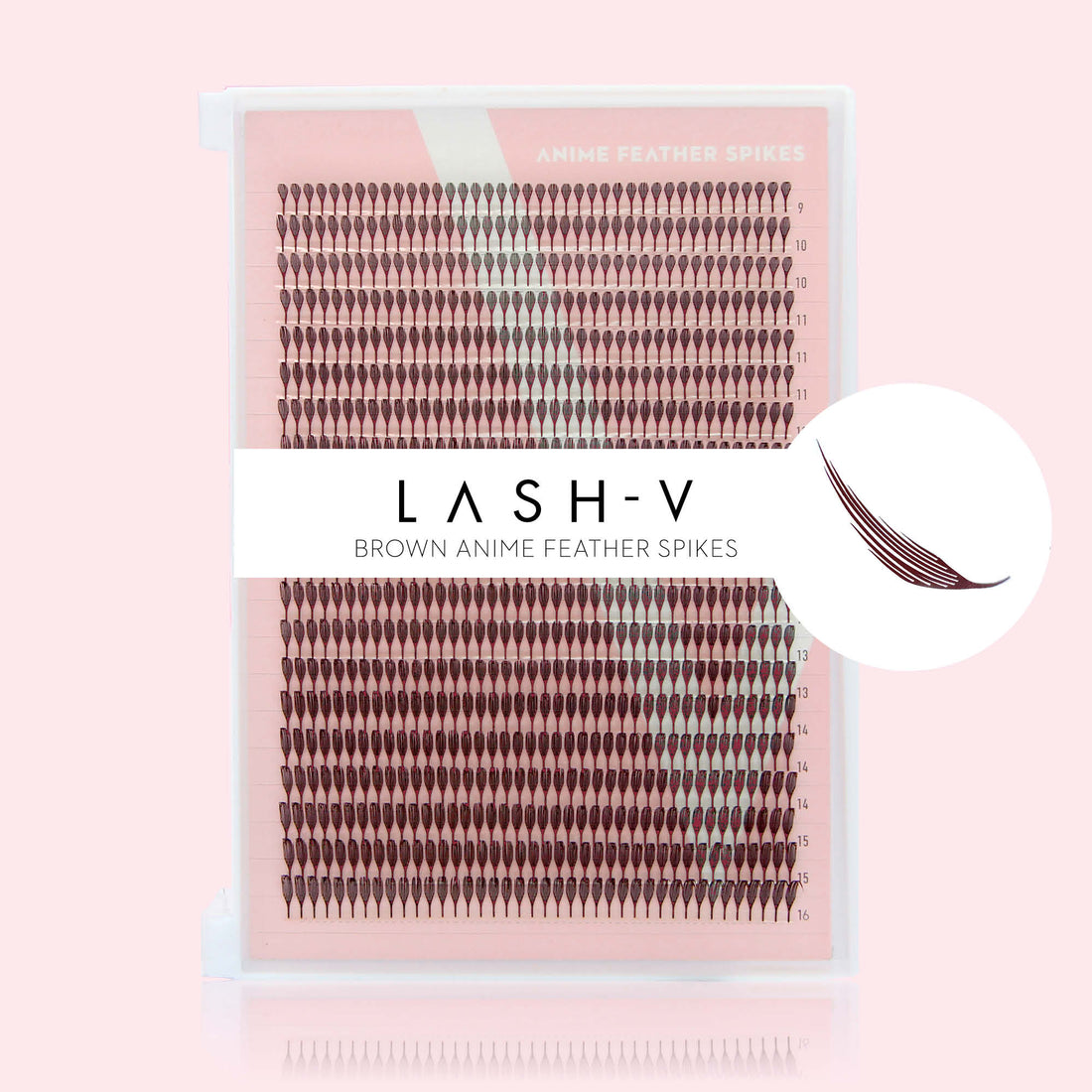 Anime Feather Spike - Dark Brown Lashes - 800 Fans - LASH V