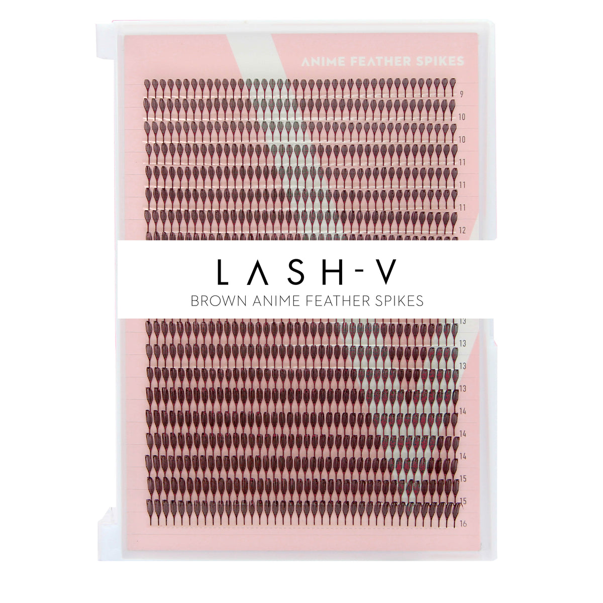 Anime Feather Spike - Dark Brown Lashes - 800 Fans - LASH V