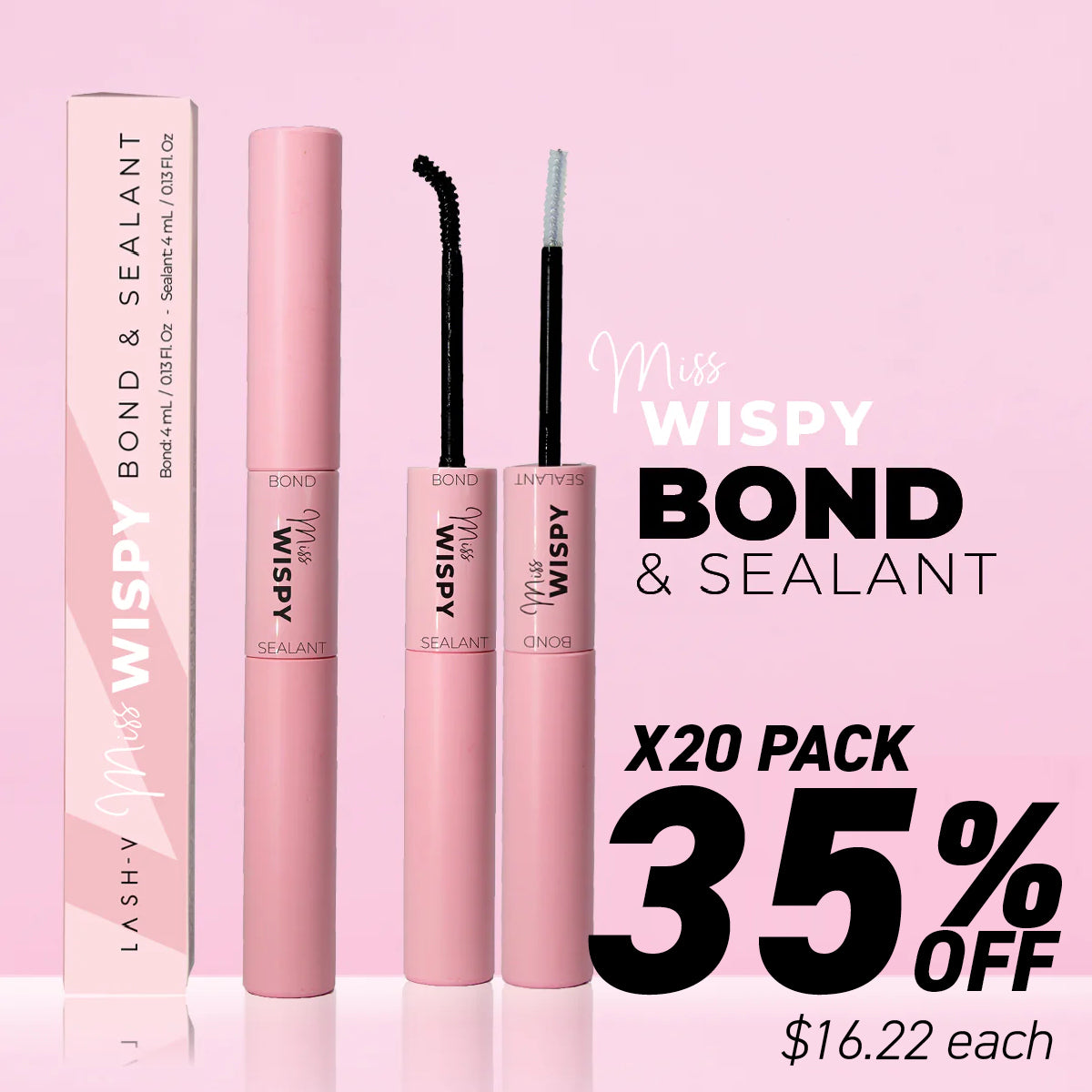 Miss Wispy Cluster Lashes - Bond & Sealant - Bundle Packs - LASH V