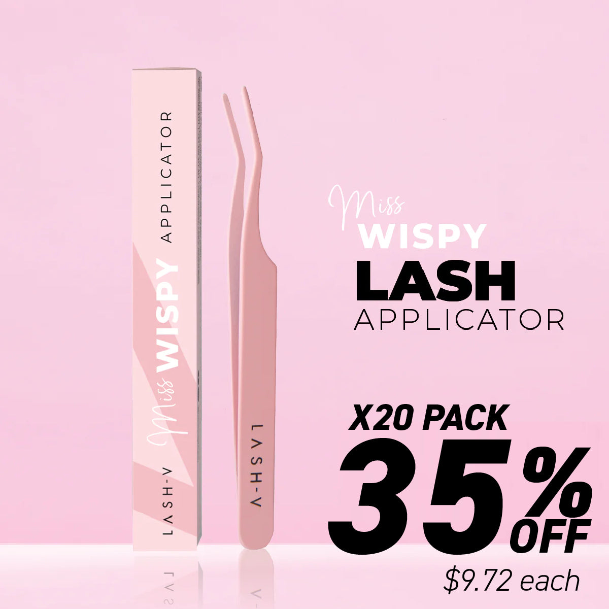 Miss Wispy Cluster Lashes - Applicator Tweezer - Bundle Packs - LASH V