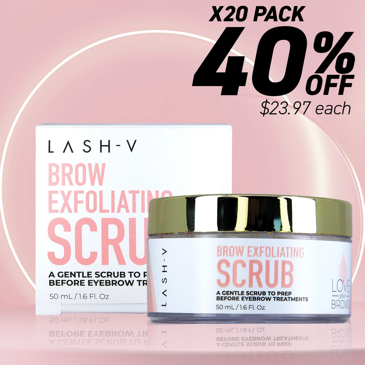 Eyebrow Scrub 50ml - Bundle Packs - LASH V