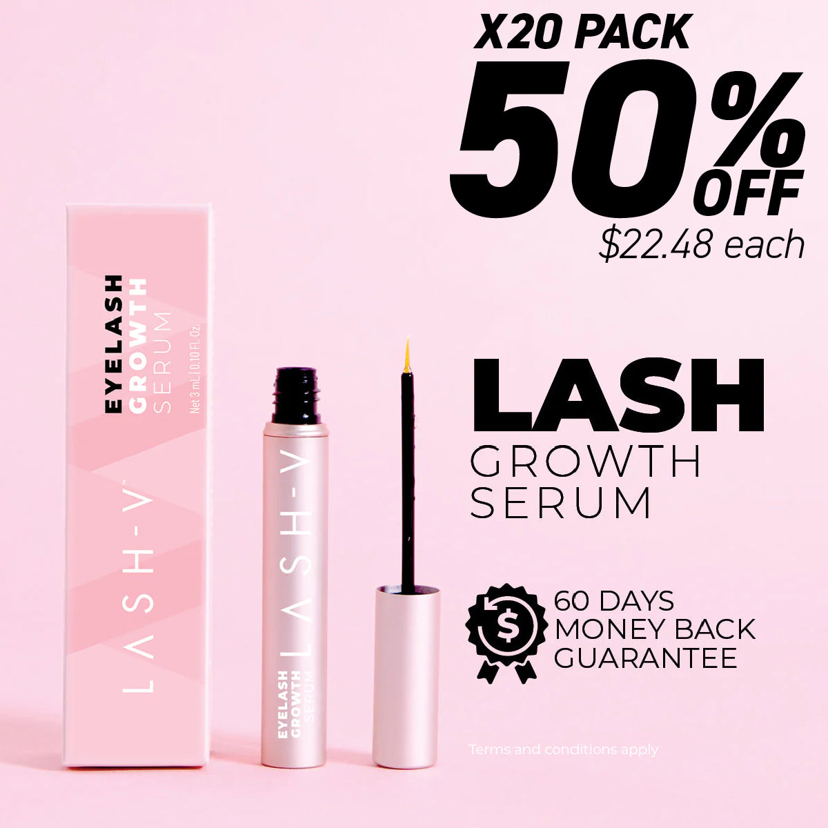 Eyelash Growth Serum - Bundle Packs - LASH V