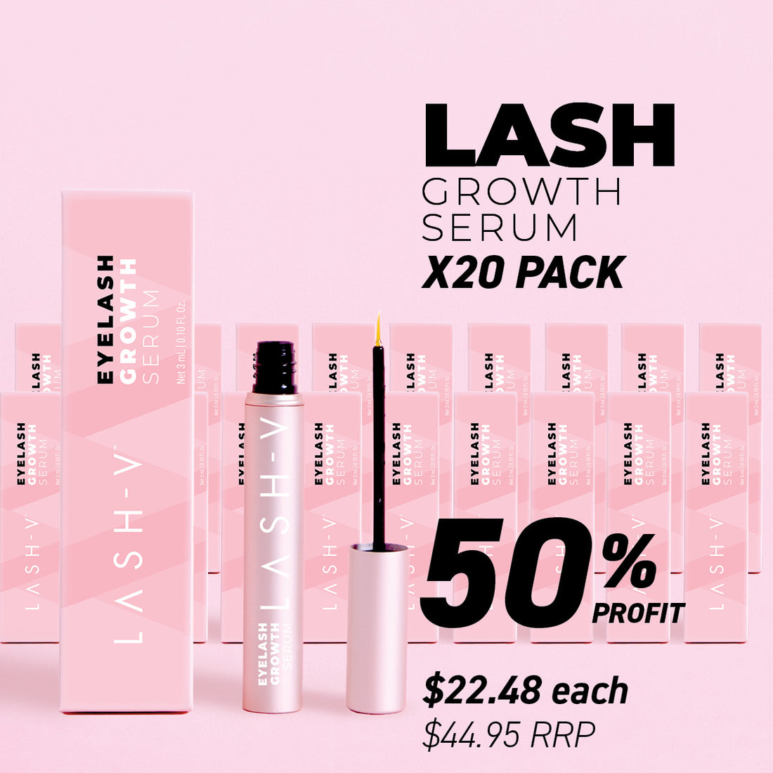 Eyelash Growth Serum - (Bundle Packs) - LASH V