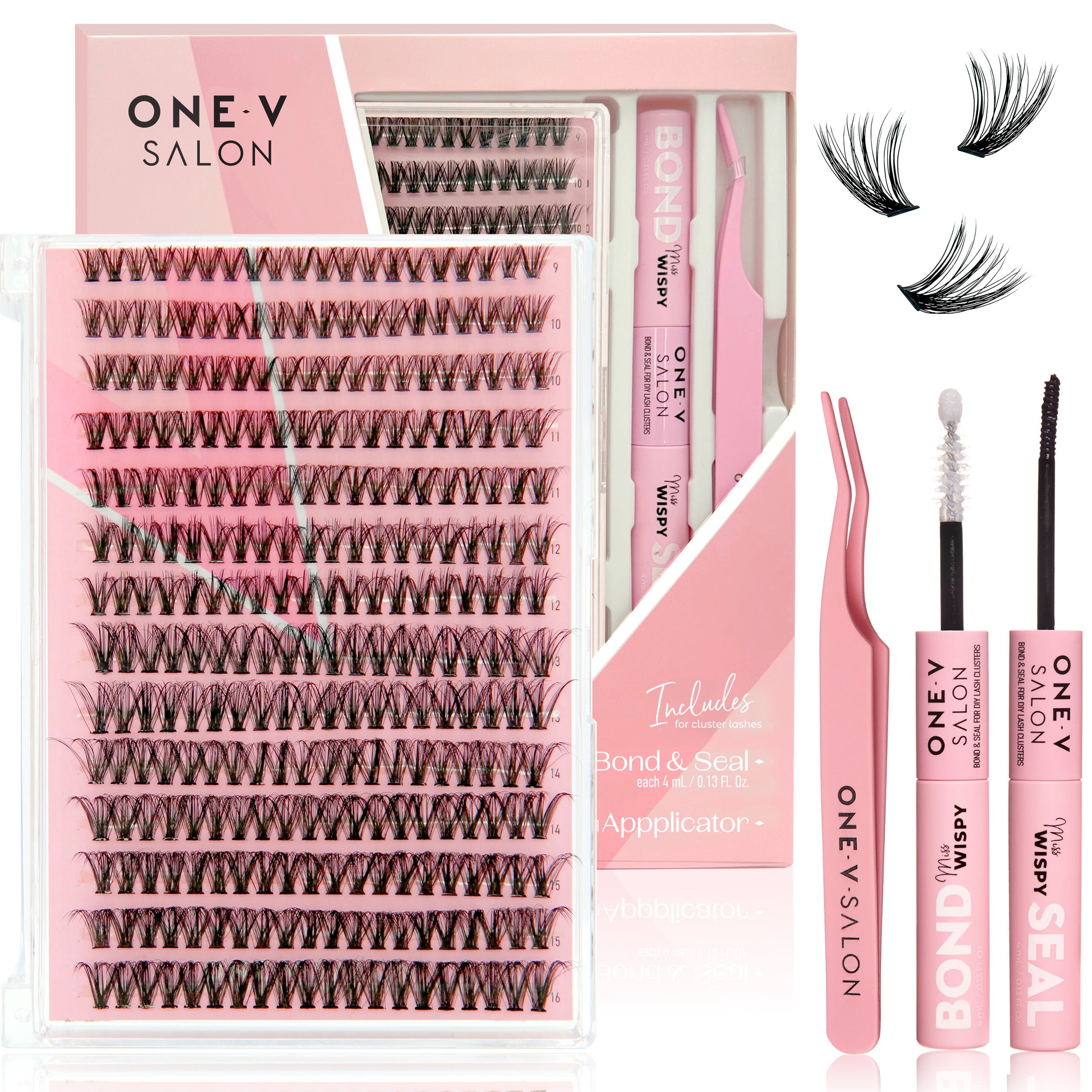 DIY Lash Cluster Combo Kits - 40D (Bundle Pack) - LASH V