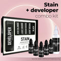 Brow Stain Combo Kit  - X5 Stain without Henna  + Developer 3% - LASH V