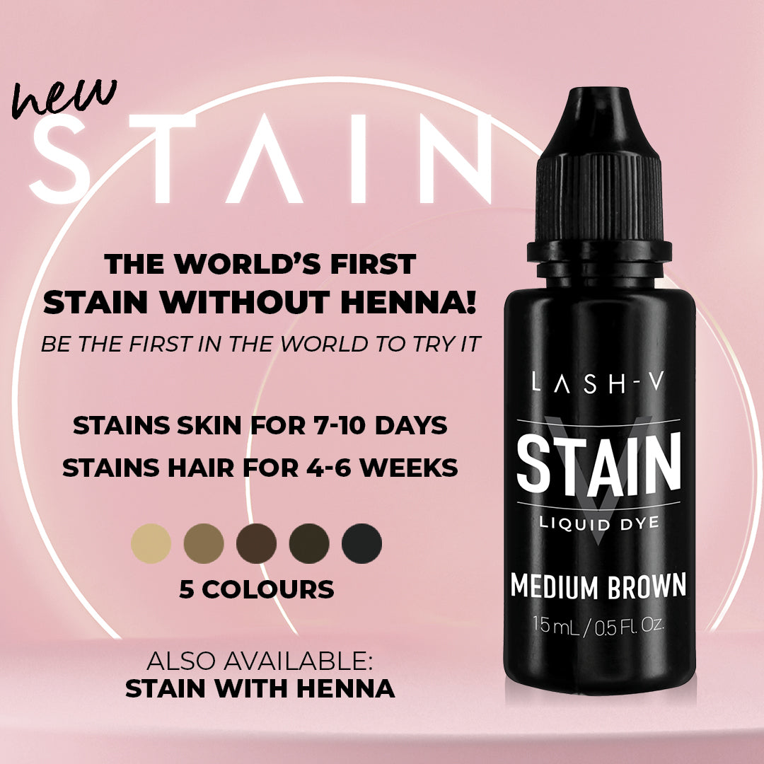 Developer + Stain Liquid Dye WITHOUT Henna 15ml - LASH V