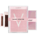 Brown Lashes Saver Bundle - x4 Trays - Matte Dark/Short Stem/Pro-point - LASH V