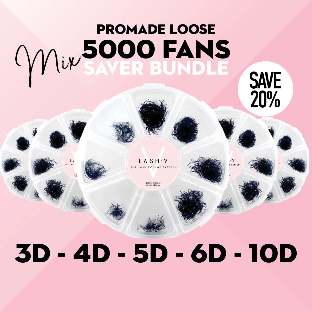 5000 Promade Loose Mix Fan SAVER Bundle - LASH V