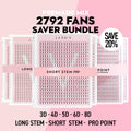 Premade Saver Bundle - X6 trays - 2792 fans - LASH V