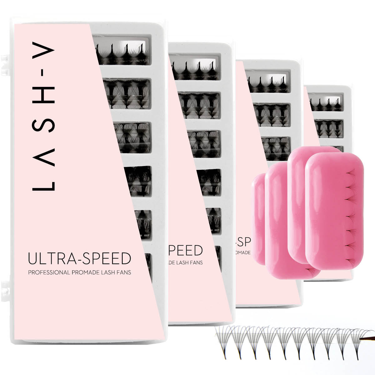 4 x Ultra-Speed Saver Bundle - 3700 Promade fans - 4x Silicone Pads - LASH V