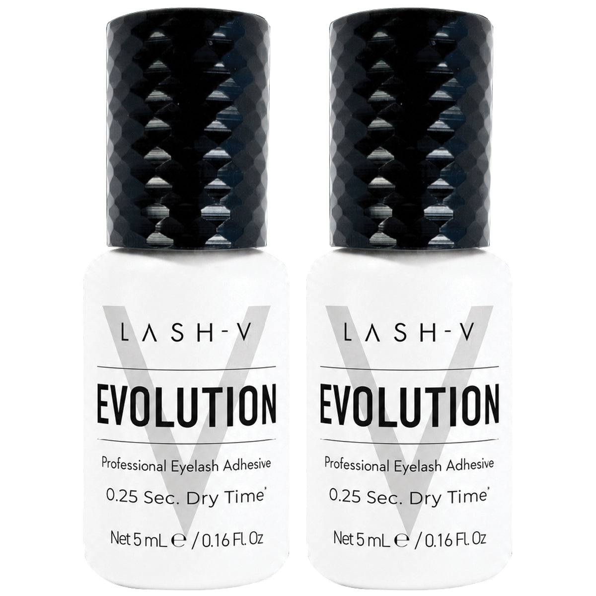 Evolution Eyelash Extension Adhesive 5ml - 0.25s Super Fast Dry - 2 Pack - LASH V