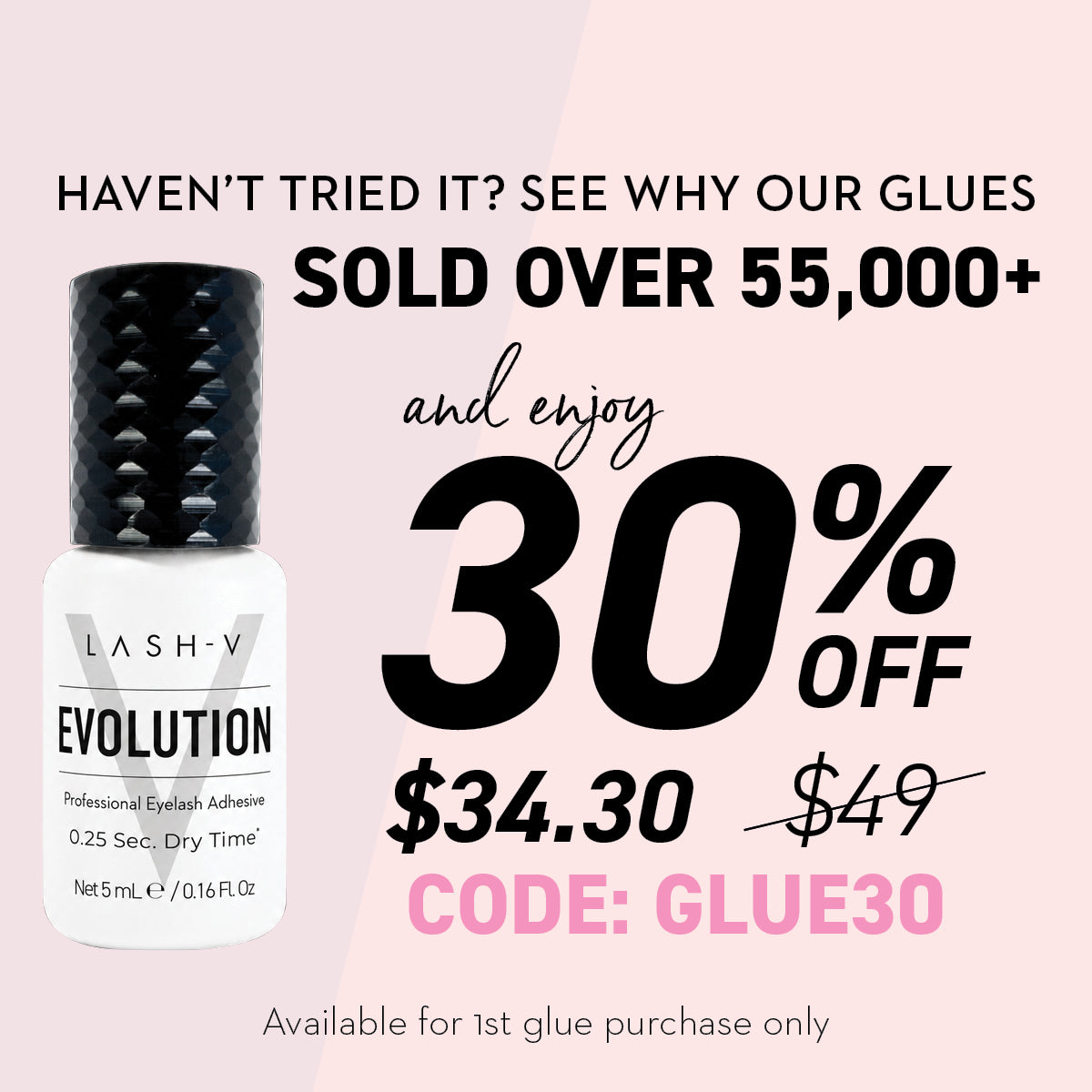 Evolution Super Fast Eyelash Adhesive. - LASH V