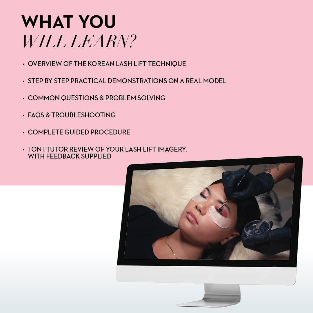 Korean Lash Lifting Training Course - (FREE when purchasing any Korean Kit) - LASH V