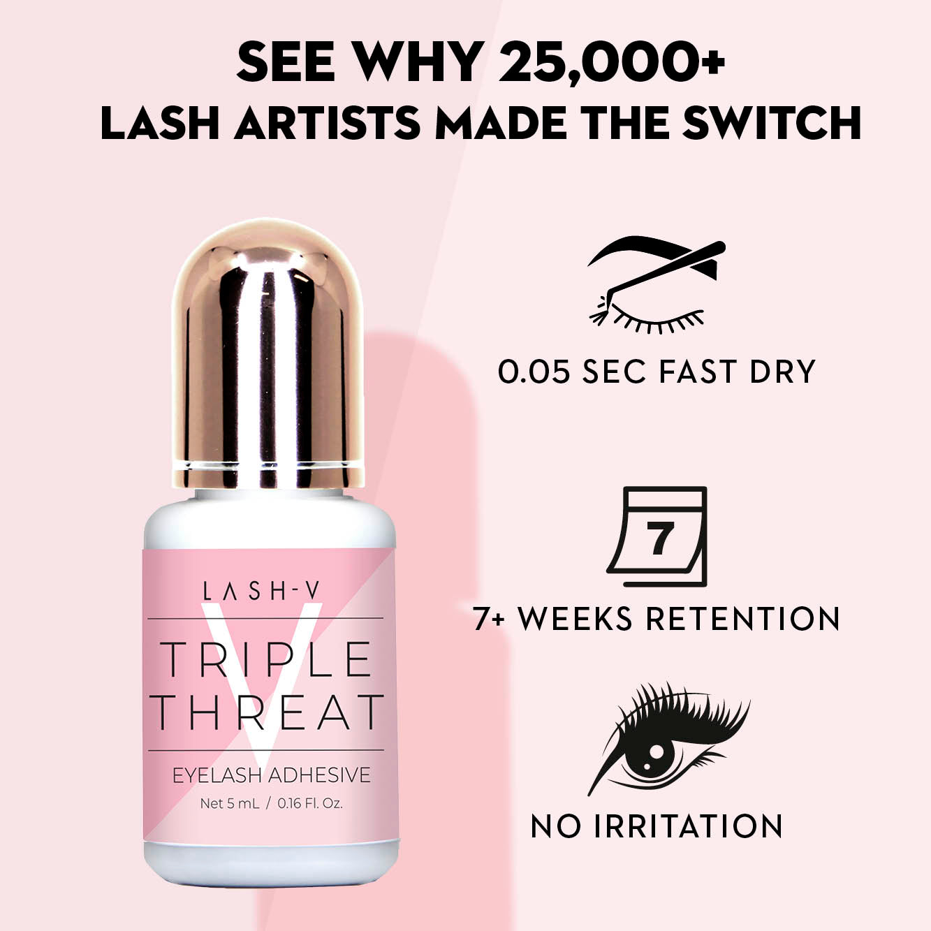 Triple Threat - Lash Adhesive Glue - LASH V