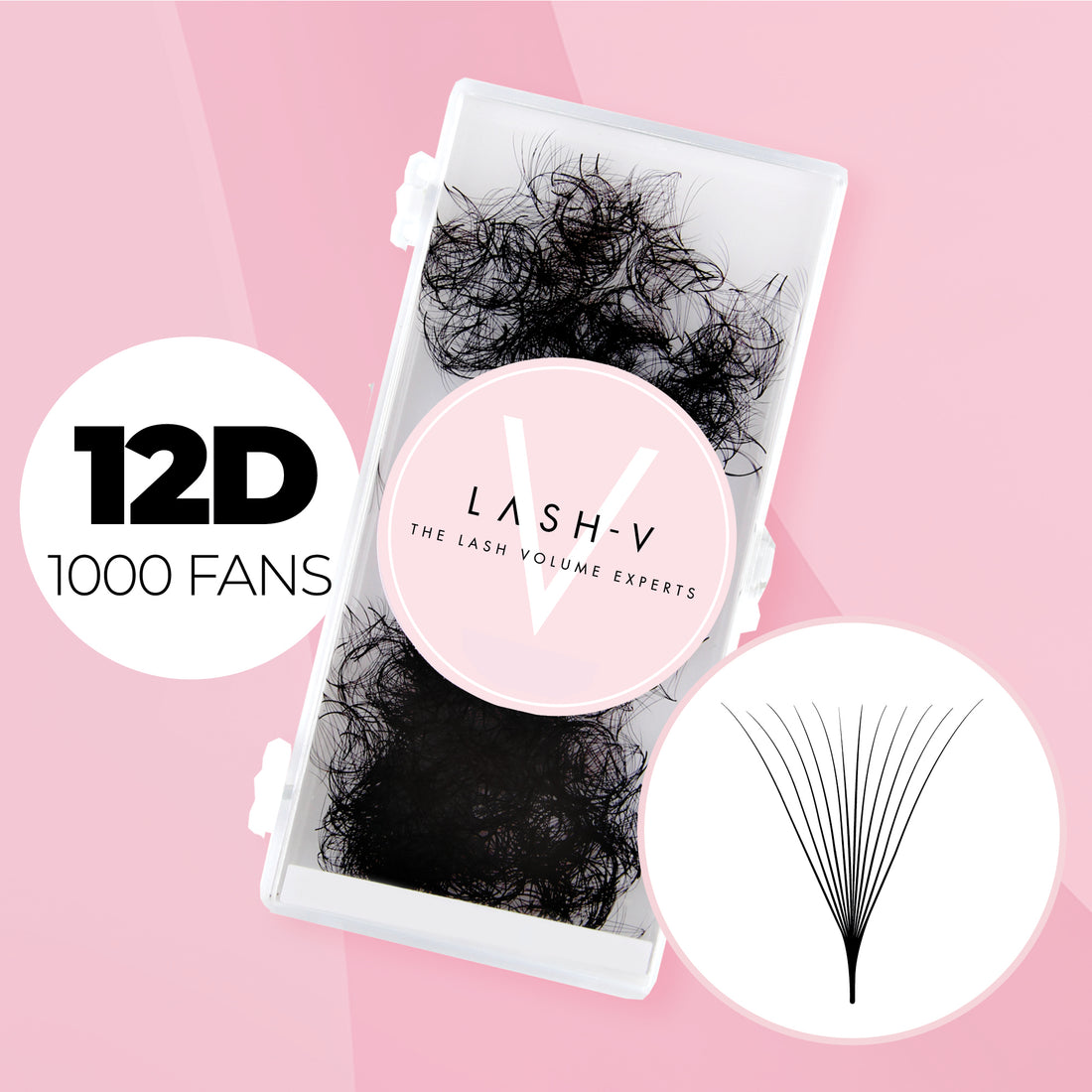 12D Promade Volume Fans Loose - 1000 Fans - LASH V