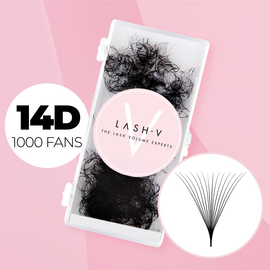 14D Promade Volume Fans Loose - 1000 Fans - LASH V