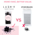 4D Promade Volume Fans Loose - 1000 Fans - LASH V