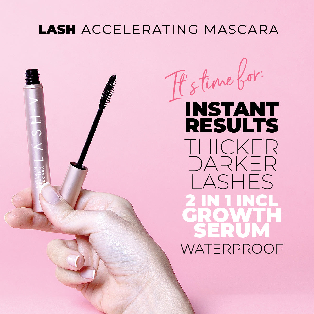 Indulgence Lash & Brow Growth Kit - Lash & Brow Growth Serums + Mascara +Brow Soap - LASH V