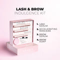 Indulgence Lash & Brow Growth Kit - Lash & Brow Growth Serums + Mascara +Brow Soap - LASH V