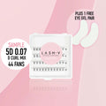 Sample Short Stem Pro Lash Fans - up to 80 Fans - LASH V