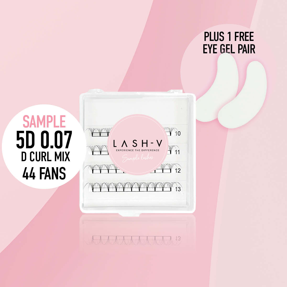 Sample Short Stem Pro Lash Fans - up to 80 Fans - LASH V