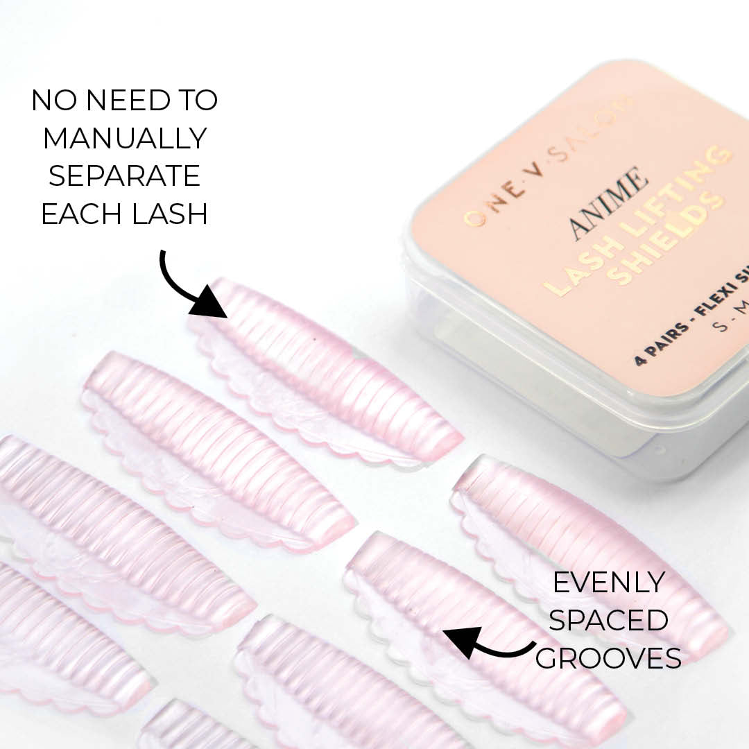 Anime Flexi Silicone Rods - Lash Lifting Shields - 4 Sizes (8x Pack) - LASH V